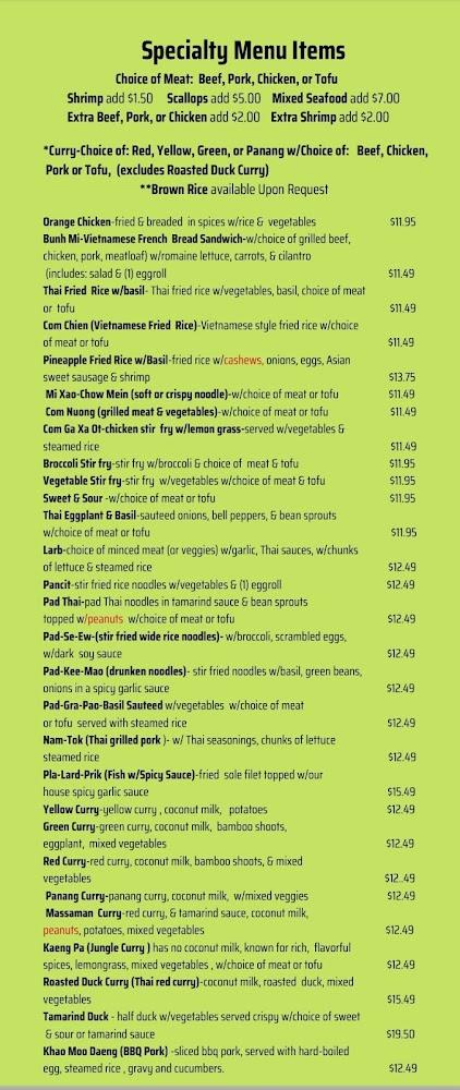 Saigon Flavor Menu image 3